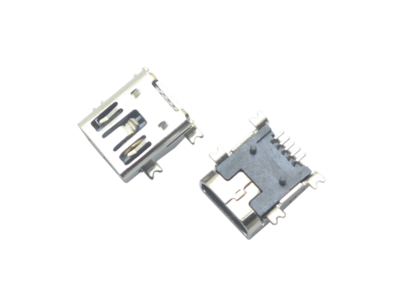 MINI USB 5P SMT AB型雙卡點